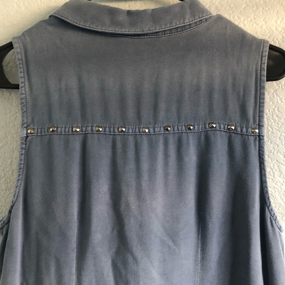 Rock & Republic Studded Denim tank top - Picture 6 of 8